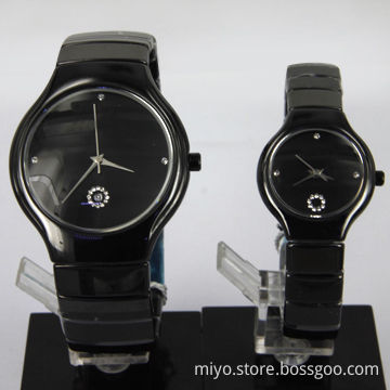 Ceramic couple watch with fashionable, fancy, novelty and beautiful, 2014 fashion